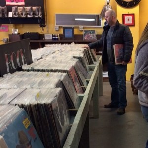 MoSS? Todd digging for records at Vinyl Renaissance in Kansas City.