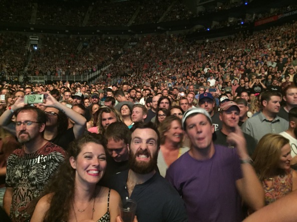 All of our new friends at the Foo Fighters show in Kansas City.